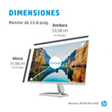 Monitor 23.8&Quot;Fhd Hp M24fw 1920x1080 Ips 75hz 5ms 1hdmi/1vga Blanco | Quonty.com | 2D9K1E9