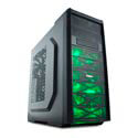 Caja Semitorre/Atx Nox Coolbay Sx Usb3.0 Led-Verde | Quonty.com | NXCBAYSXG