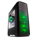 Caja Semitorre/Atx Nox Coolbay Zx Usb3.0 Led-Verde | Quonty.com | NXCBAYZXGR