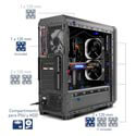 Caja Semitorre/Atx Nox Hummer Mc Usb3.0 Negra Leds | Quonty.com | NXHUMMERMCB