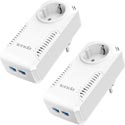 Kit 2 Adaptadores Homeplug Tenda P1002p Kit 2rj45/1000mbps | Quonty.com | P1002P KIT