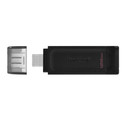 Pendrive Kingston 128gb Usb-C 3.2 Dt70 Negro | Quonty.com | DT70/128GB