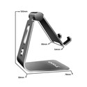 Soporte Sobremesa Telefono/Tablet Tooq Ph0001-G Negro | Quonty.com | PH0001-G