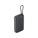 Powerbank Xiaomi Power Bank 20000mah (Integrated Cable) Dark Gray | Quonty.com | 