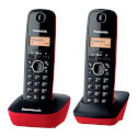 Teléfono Dect Panasonic Kx-Tg1612 Negro/Rojo | Quonty.com | KX-TG1612SPR