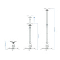 Soporte Proyector Tooq Pj2012t-W Max.20kg Blanco | Quonty.com | PJ2012T-W