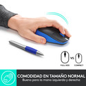 Raton Logitech M190 Inalambrico Negro/Azul | Quonty.com | 910-005907