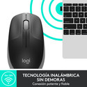 Raton Logitech M190 Inalambrico Negro/Gris | Quonty.com | 910-005906