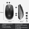 Raton Logitech M190 Inalambrico Negro/Gris | Quonty.com | 910-005906