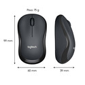 Raton Logitech M220 Silent Inalambrico Negro | Quonty.com | 910-004878