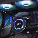 Refrigeracion Liquida Cpu Nox Hummer X-360 Lcd Blanca | Quonty.com | NXHUMMERX360LCDBK