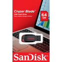 Pendrive Sandisk Cruzer Blade 64gb Usb2.0 Negro / Rojo | Quonty.com | SDCZ50-064G-B35
