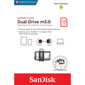 Pendrive Sandisk Dual M3.0 128gb Usb 3.0 Plata | Quonty.com | SDDD3-128G-G46