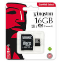 Microsd Kingston 16gb Cl10 Uhs-I Canvas Select +Adaptador | Quonty.com | SDCS/16GB