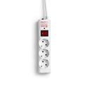 Regleta Salicru Sps-Safe-3 3tomas Blanca C/Interruptor | Quonty.com | SPS-SAFE-3