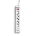 Regleta Salicru Sps-Safe-5+ 5tomas + 2usb Blanca | Quonty.com | SPS-SAFE-5+