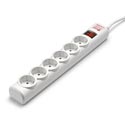 Regleta Salicru Sps-Safe-6 6tomas Blanca C/Interruptor | Quonty.com | SPS-SAFE-6