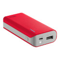 Powerbank/Bateria Externa Trust Urban Primo Roja 4400mah | Quonty.com | 21226