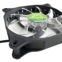 Ventilador 12cm 3go Droxio Negro Led Verde | Quonty.com | FAN12GL15